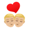Kiss- Man- Man- Medium Skin Tone- Light Skin Tone emoji on Emojione